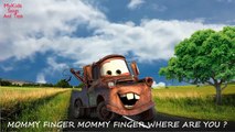 Finger Family Song Nursery Rhymes Daddy Finger (CARS) Family Finger cartoon Lightning Mcqueen Family