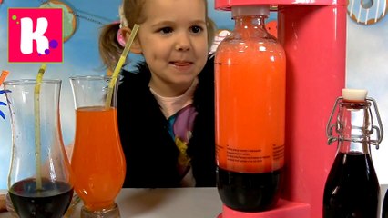 Газируем сладкую водичку из пакетиков на автомате с баллоном CO2 DIY Soda grape orange _ strawberry Miss Katy новое виде