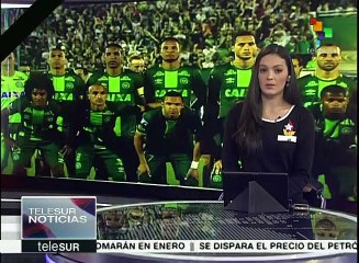 Continúan los homenajes a los futbolistas del Chapecoense