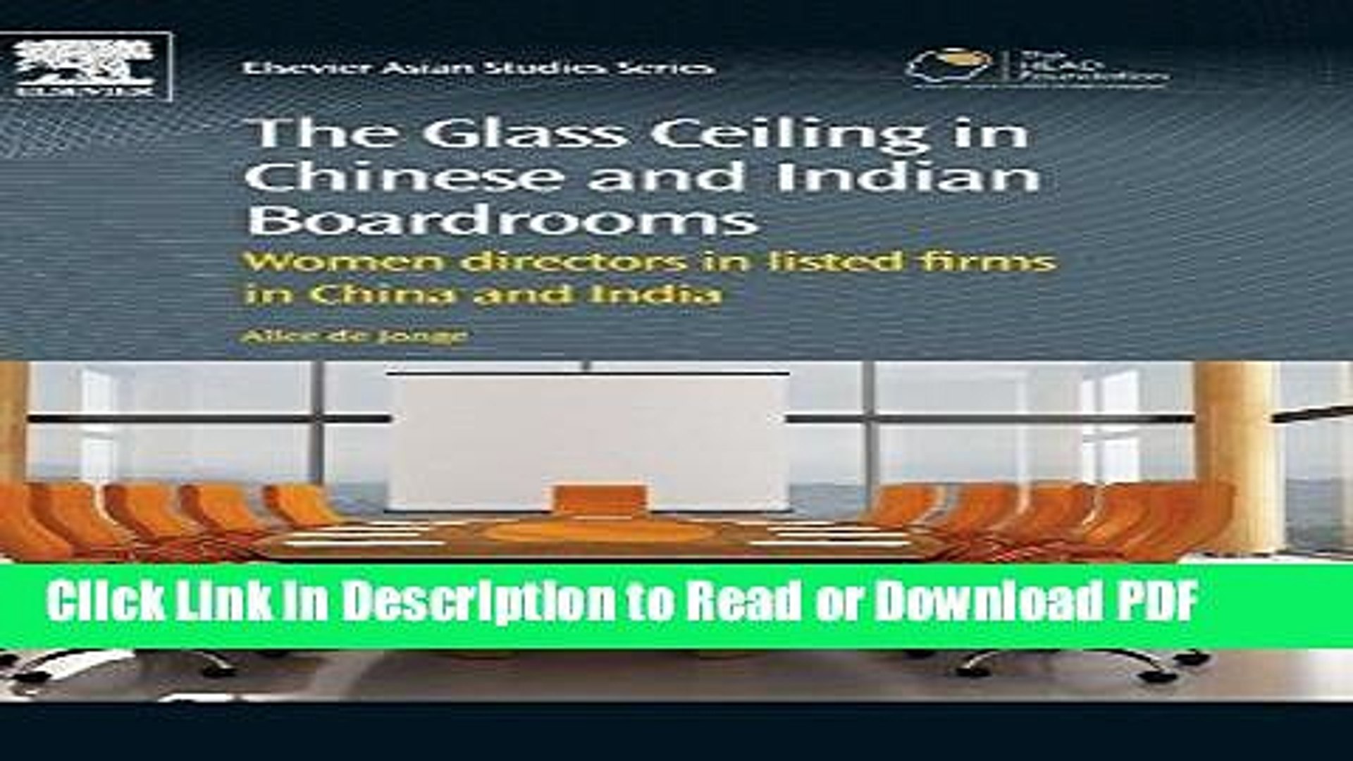Pdf The Glass Ceiling In Chinese And Indian Boardrooms Women