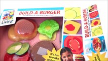 Build-a-burger Toy Food Hamburger Velcro Cooking Playset