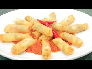 سبرينج رولز بحشو البيتزا | الشيف شربيني