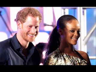 Prince Harry meets  pop star Rihanna in  Barbados