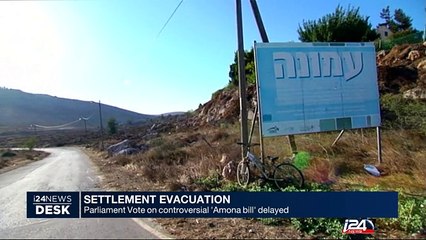 Amona residents gather at Temple Mount
