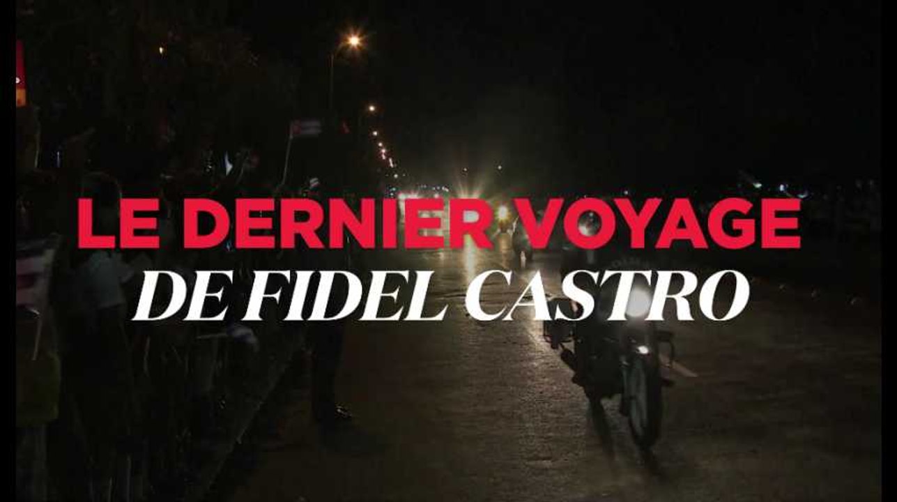 Le dernier voyage de Fidel Castro à travers Cuba