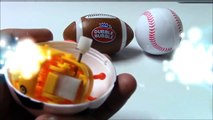 Open 4 Sports Ball Surprise Eggs Soccer Ball Baseball Basketball And American Football Balls