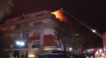 Galatasaraylı futbolcunun oturduğu binada yangın