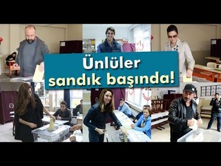 Ünlüler Sandık Başında