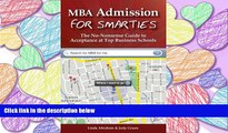 FAVORIT BOOK MBA Admission for Smarties: The No-Nonsense Guide to Acceptance at Top Business