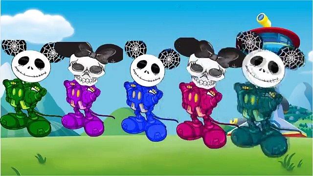 Skeleton Ironman Mickey mouse Scary Finger family for kids/ Nursery Rhymes and more