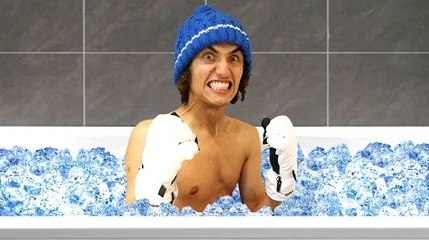 KWEBBELKOP-WORLD'S HARDEST ICE BATH CHALLENGE!