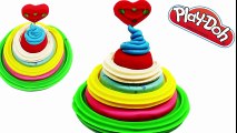 Play Doh how to make ice cream cups cake rainbow colors frozen peppa pig Español