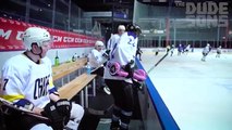 Hoverboard Ice Hockey Challenge - Jarppi vs HP - The Dudesons