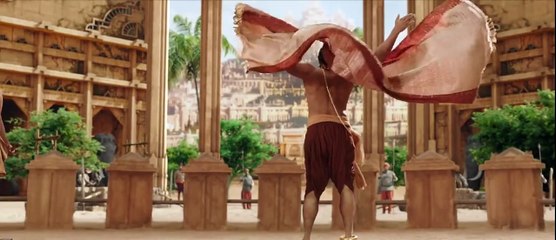 bahubali mass scene by rana in bull fight