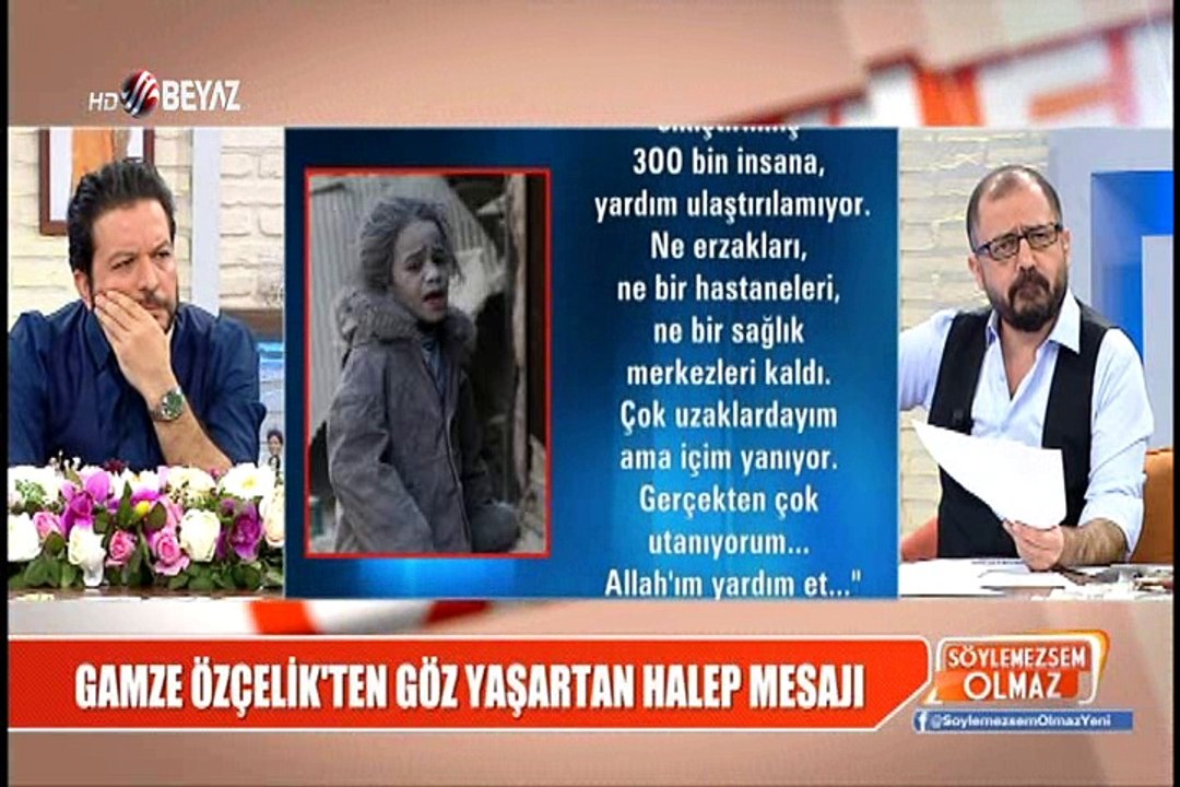 Gamze Özçelik'ten göz yaşartan Halep mesajı