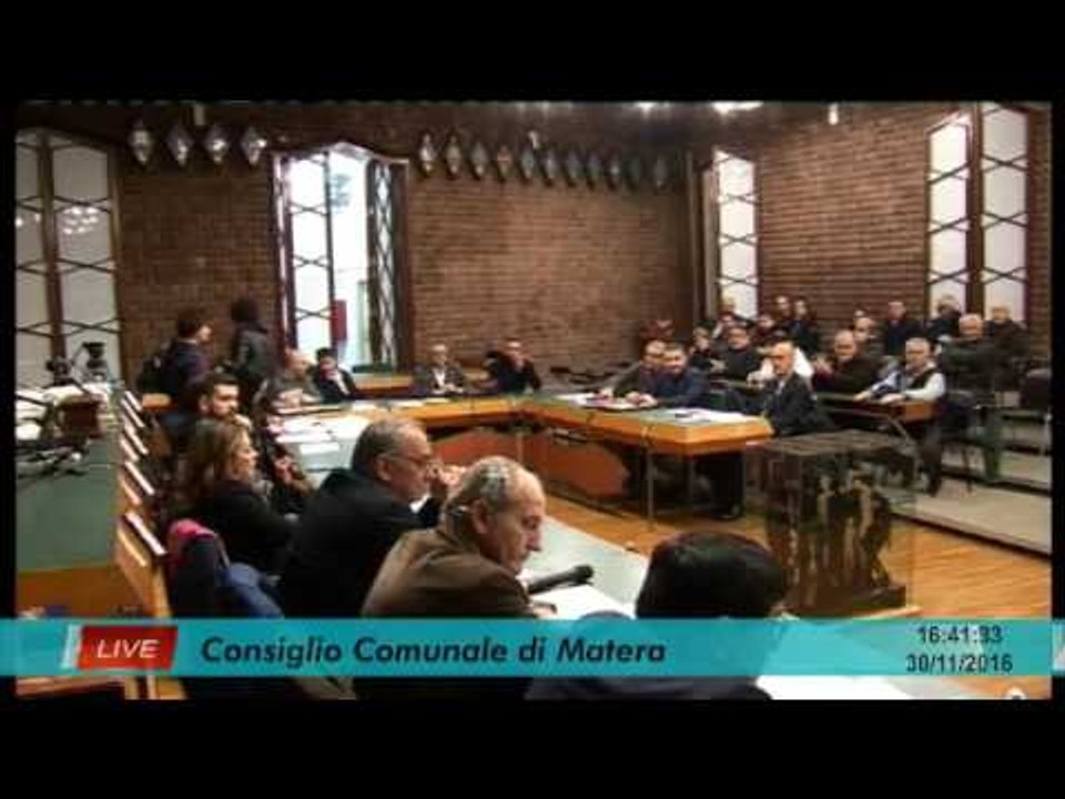 Consiglio comunale di Matera 30/11/2016