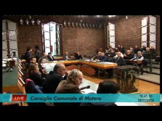 Consiglio comunale di Matera 30/11/2016