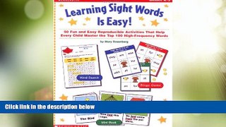 Best Price Learning Sight Words is Easy!: 50 Fun and Easy Reproducible Activities That Help Every