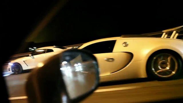 Bugatti Veyron vs Nissan GT-R Street Racing