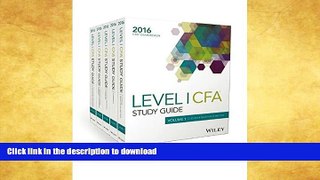 GET PDF  Wiley Study Guide for 2016 Level I CFA Exam: Complete Set  GET PDF