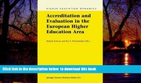 Buy NOW  Accreditation and Evaluation in the European Higher Education Area (Higher Education