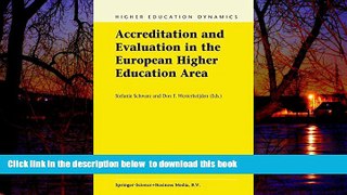 Buy NOW  Accreditation and Evaluation in the European Higher Education Area (Higher Education