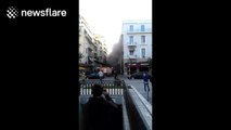 Aftermath of major 'gas' explosion in Athens, Greece