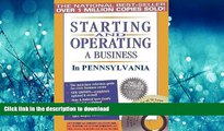 READ ONLINE Starting and Operating a Business in Pennsylvania (Starting and Operating a Business