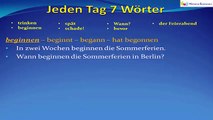 Jeden Tag 7 Wörter | Deutsche Wortschatz | 7.Tag