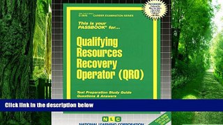 Best Price Qualifying Resources Recovery Operator (QRO)(Passbooks) Jack Rudman On Audio