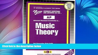 Pre Order MUSIC THEORY  *Includes CD (Advanced Placement Test Series) (Passbooks) (ADVANCED