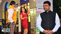 Big B Shakes his leg with Amruta Fadnavis- Wife of CM Devendra Fadnavis