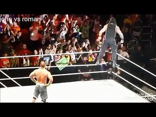roman reigns  vs john cena  collision of two great powers # fans#