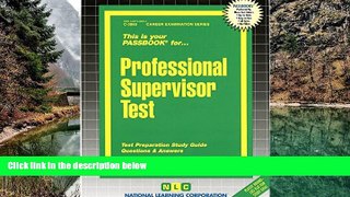 Buy Jack Rudman Professional Supervisor Test(Passbooks) Audiobook Download