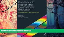FAVORIT BOOK Feedback in Higher and Professional Education: Understanding it and doing it well
