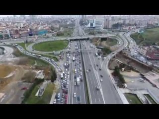 İstanbul Trafiği Havadan Görüntülendi