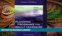 FAVORIT BOOK Planning Programs for Adult Learners: A Practical Guide for Educators, Trainers, and