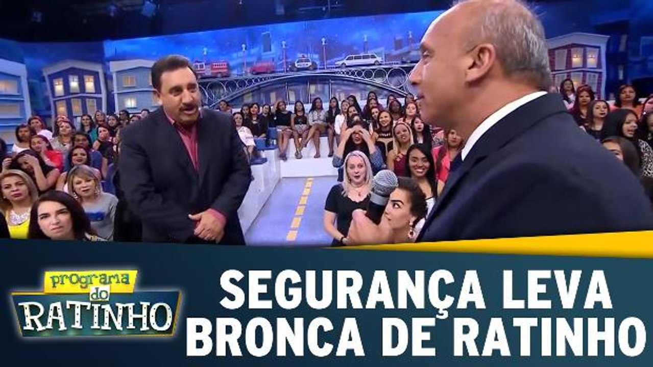 Segurança leva bronca de Ratinho