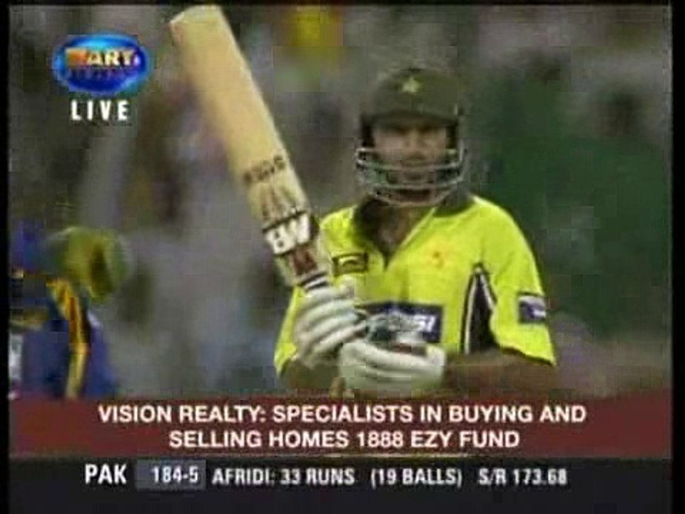 Shahid Afridi 6 Sixes in over