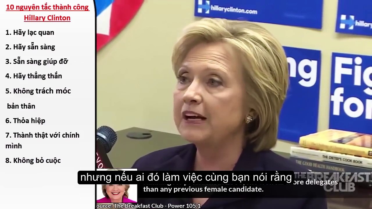 10 nguyên tắc thành công của Hillary Clinton