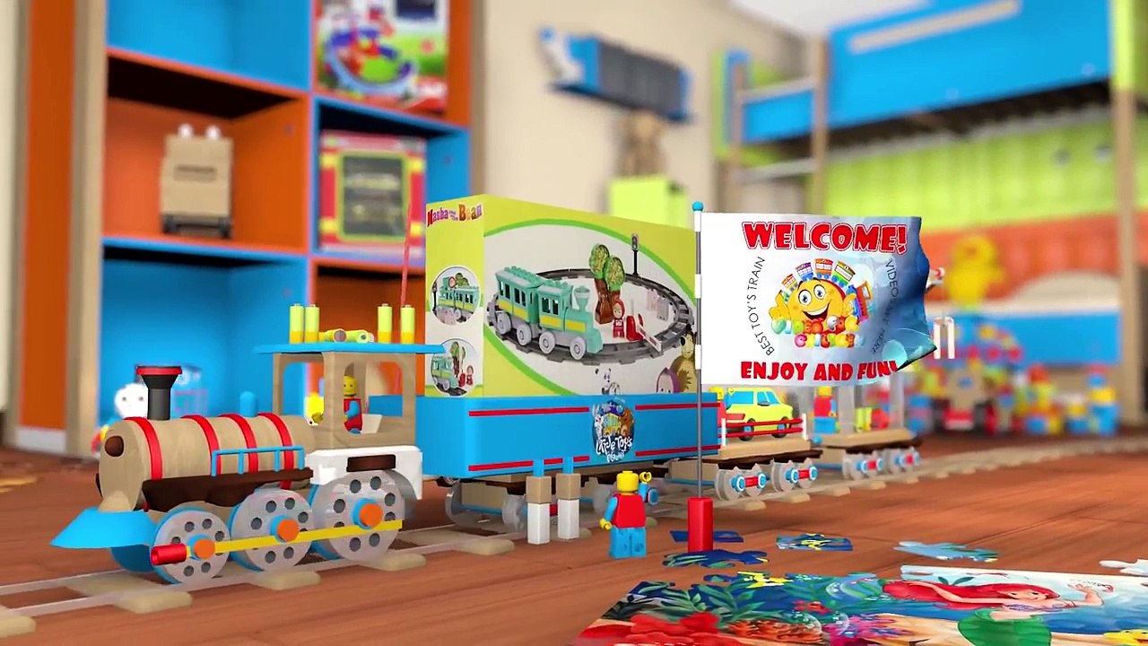 Mascha und bär Zug Zeichentrickfilm für Kinder Spielzeug für kinderspielzeug deutsch