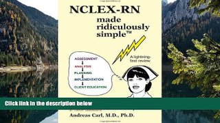Buy Andreas Carl NCLEX-RN Made Ridiculously Simple (Rapid Learning and Retention Through the
