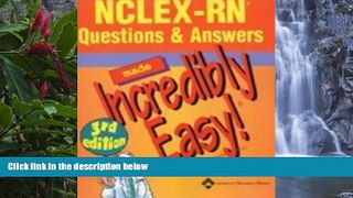 Online Springhouse NCLEX-RNÂ® Questions   Answers Made Incredibly Easy! (Incredibly Easy!