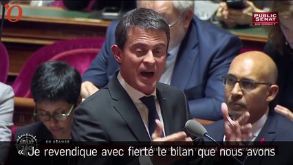 下载视频: Manuel Valls recadre un sénateur LR