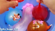 Learn Colors with Water Balloons Mickey Mouse Donald Duck Daisy Duck Finger Family Nursery Rhymes