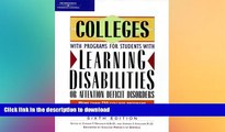 FAVORIT BOOK Colleges With Programs for Students With Learning Disabilities Or Attention Deficit