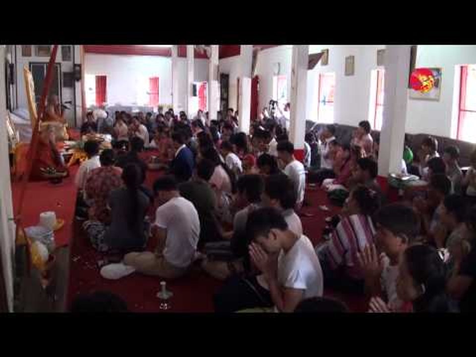Asahna Bucha Day in Chiang Mai Burmese Temple