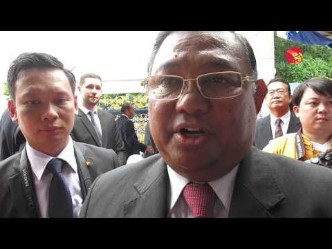 Speech Burma’s foreign minister to Migrant worker in Thailand