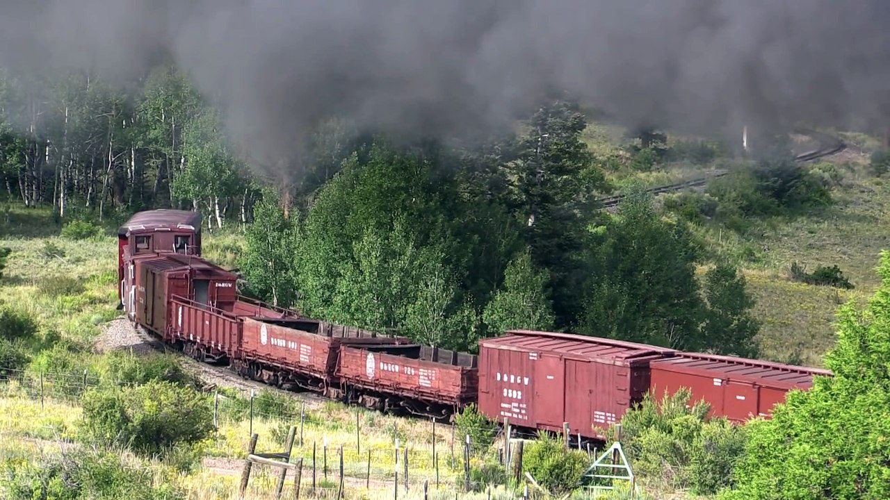 Cumbres and Toltec Steam Freight Train