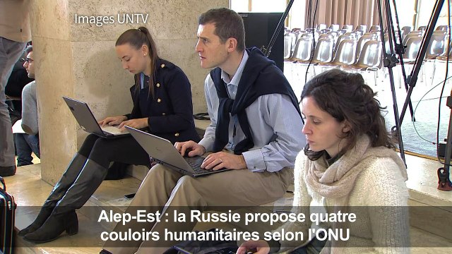 ONU : la Russie propose 4 couloirs humanitaires pour Alep-Est